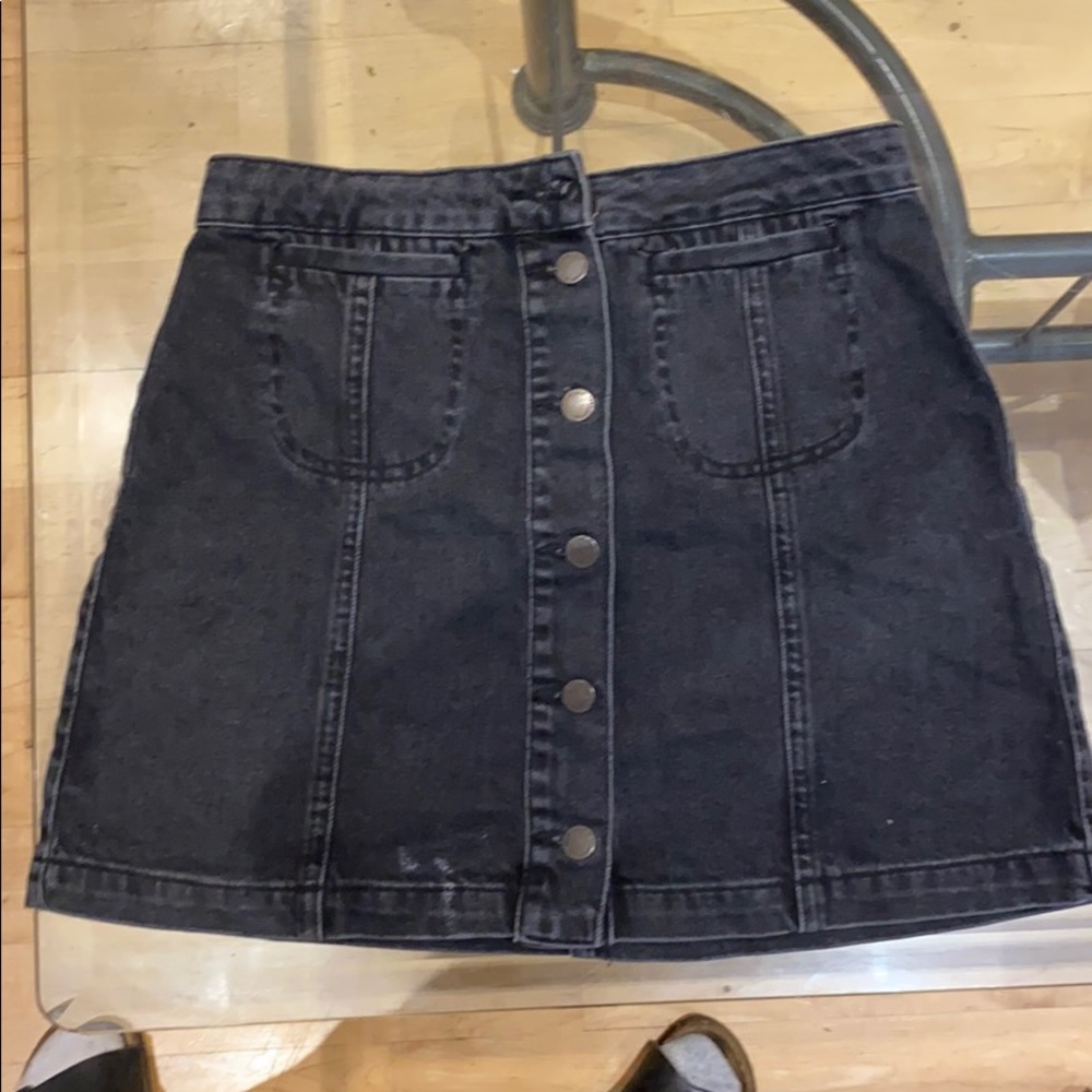 Top shop motto black skirt
